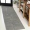 Jonathan Y Zephyr Mid-Century Modern Arch Stripe Reversible Machine-Washable Cream/Beige 2ft x 8ft Runner Rug SVH106A-28 - alternate 1