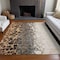 Homeroots 5' X 8' Ivory Gray And Gold Abstract Washable Indoor Outdoor Area Rug 582525 - alternate 7