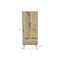 Homeroots 74" Oak Wood Two Door Single Drawer Combo Dresser 478242 - alternate 4