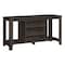 Homeroots 48in Brown Open Shelving TV Stand 490353 - alternate 1