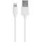 Monoprice LIGHTNING TO USB CABLE - APPLE MFI CERTIFIED_ WHITE_ 3FT 27403 - alternate 3