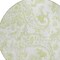 Homeroots 8' Sage Green And Ivory Round Paisley Washable Indoor Outdoor Area Rug 588656 - alternate 4