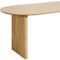 Homeroots 79" Natural Solid Wood Double Pedestal Base Oval Dining Table 712146 - alternate 4