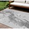 Homeroots 8' X 10' Gray And Silver Abstract Washable Indoor Outdoor Area Rug 611309 - alternate 1
