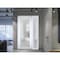 Vdomdoors Front Exterior Prehung FiberGlass Door Frosted Glass / Manux 8102 White Silk / Sidelight Exterior W MANUX8102EXD-WS-W30+14 x H80-RH - alternate 3
