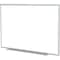 Ghent Dry Erase Board, Plastic, 36 5/8 in, 60 5/8 in, Aluminum Frame, White, Gloss M2-35-4 - alternate 1