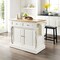 Crosley Oxford Kitchen Island W/Upholstered Saddle Stools KF300064WH - alternate 6