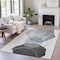 Homeroots 8' X 10' Ivory And Gray Abstract Washable Indoor Outdoor Area Rug 630954 - alternate 3