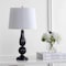 Jonathan Y Maddie 28" Glass/Metal LED Table Lamp, Navy JYL2072B - alternate 6
