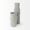 Homeroots 23" Gray Abstract Cylinder Ceramic Table Vase 397584 - alternate 6