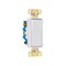 Pass & Seymour radiant Paddle Switch, 15 A, 120/277 VAC, Push Wire, Side Wire Terminal, White TM874WCC6 - alternate 2