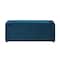 Homeroots 47" Navy Blue and Black Upholstered Velvet Bench with Flip top 530672 - alternate 1