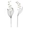 Alpine Multicolored Metal 58 in. H X 12 in. L X 1 in. W Flower Outdoor Garden Stake MCC734A - alternate 1