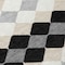 Homeroots 3' X 5' Black Ivory And Beige Geometric Washable Indoor Outdoor Area Rug 597872 - alternate 8