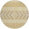 Homeroots 8' Gold Taupe And Beige Round Southwestern Washable Indoor Outdoor Area Rug 613905 - alternate 5