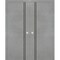 Sartodoors Modern Double Pocket Doors, Planum 0016 Concrete and Aluminum Strips, Kit Trims Rail Hardware, Soli PLANUM0016DP-BTN-36 - alternate 1