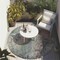 Homeroots 8' Round Ivory Round Abstract Washable Non Skid Indoor Outdoor Area Rug 559582 - alternate 5