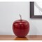 Homeroots 6" Red Aluminum Decorative Apple Tabletop Sculpture 354694 - alternate 4