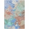 Homeroots 5' X 8' Coral Teal Blue And Mint Green Abstract Washable Indoor Outdoor Area Rug 618539 - alternate 6
