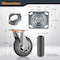Powertec 8in Heavy Duty Caster Wheels Set, 2 w/ Brakes, Terrain Non-Pneumatic Tire, Industrial Grade 17222 - alternate 5