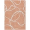 Homeroots 8' X 10' Salmon And Ivory Abstract Washable Indoor Outdoor Area Rug 597520 - alternate 4