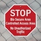 Signmission Stop Bio Secure Area Controlled Acc, 10 inch X 10 inch, Aluminum Metal Signs, 2PK OC-A-2PACK-10-247 - alternate 3