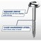 Kreg No, 7 x 1-1/4'' Square Fine Thread Maxi-Loc Head Zinc Pocket-Hole Screw, 500 Ct. SML-F125 - 500 - alternate 3