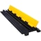 Kable Kontrol Cable Ramp, 2 in H, 39 in L, 10 in W, 2 Channel, Polyurethane/Rubber, Black, Yellow CP9972 - alternate 1