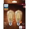 Signify Vintage 75W Equivalent Amber ST19 Medium LED Decorative Light Bulb, 2PK 565969 - alternate 4