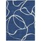 Homeroots 8' X 10' Navy Blue And Ivory Abstract Washable Indoor Outdoor Area Rug 597496 - alternate 8