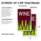 Signmission Wine, Vinyl Decals Only 24 Inch x 36 Inch, Vinyl Decal, 2PK DSB-2436-2PACK-Wine - alternate 2