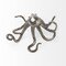 Homeroots Petite Silver Resin Octopus Sculpture 392447 - alternate 7
