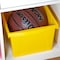 Storex 4 Gallon Storage Bin, Yellow 61453U06C - alternate 5