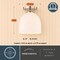 Vaxcel Shelby 9.25-in Satin Nickel Dome Semi-Flush Ceiling Light with Frosted Opal Glass C0353 - alternate 8