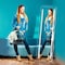 Fab Glass And Mirror Full Length LED Lighted Free Standing Floor Mirror with ON/OFF Touch Button for Makeup, Dressin HC19X59 - alternate 6