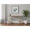 Homeroots 47" Natural and White Wood and Metal Sled Computer Desk 489838 - alternate 3