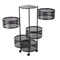 Home-Complete Kitchen Storage Rolling Cart with Wheels 5 Tier Rotating Baskets for Pantry, Bathroom, or Craft Room 83-106-B - alternate 10
