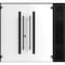 Vdomdoors Aluminum Double Doors Dekton 0163 Ardesia Nero 1 Sidelight Entry Door Ceramic W84xH80) Left hand Ou DEKTON0163DEXD-ARD-W72+12xH80-LH-O - alternate 4