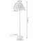 Jonathan Y Nando 61" 2-Light Coastal Bohemian Iron/Rattan LED Floor Lamp with Pull-Chain, White JYL3092B - alternate 6