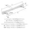 Amerock Pailou 5-1/16 inch (128mm) Center-to-Center Polished Chrome Cabinet Pull, 10PK 10VMP3732326 - alternate 2