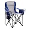 Wrightmaster 39.5" x 25" x 39.5" Steel frame Folding Camping Chair Weight capacity 450 lbs and Cooler Bags, Blue ZR-02BL - alternate 1