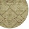 Homeroots 8' Brown Beige And Artichoke Green Round Floral Washable Indoor Outdoor Area Rug 588884 - alternate 6