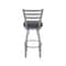 Holland Bar Stool Co 410 Jackie Stainless Steel 36in Swivel Bar Stool with Graph Anchor Seat 41036SS014 - alternate 4