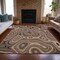 Homeroots 10' X 14' Beige And Charcoal Geometric Washable Indoor Outdoor Area Rug 631370 - alternate 4