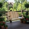 Homeroots 71" X 24" X 47"  Natural Wood Porch Swing 370283 - alternate 3