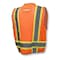Radians Polyester mesh front and back with solid pockets, Zipper Closure, Orange, Size 3X SV6HO-3X - alternate 8