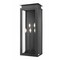 Z-Lite Nova 5 Light Outdoor Wall Light, Black/Clear, 9.25 In W x 32 In H 5018XL-BK - alternate 1