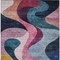 Homeroots 3' X 5' Green Pink And Teal Blue Abstract Washable Indoor Outdoor Area Rug 604456 - alternate 6