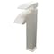 Novatto STEGER Modern Single Lever Vessel Faucet in Brushed Nickel, Watersaver GF-123BNWS - alternate 1