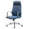 Leisuremod Flux Faux Leather Swivel Office Chair, Knee Tilt, Padded Support FO19BUL - alternate 8